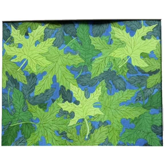 Green Mat Floral Painting main image 0